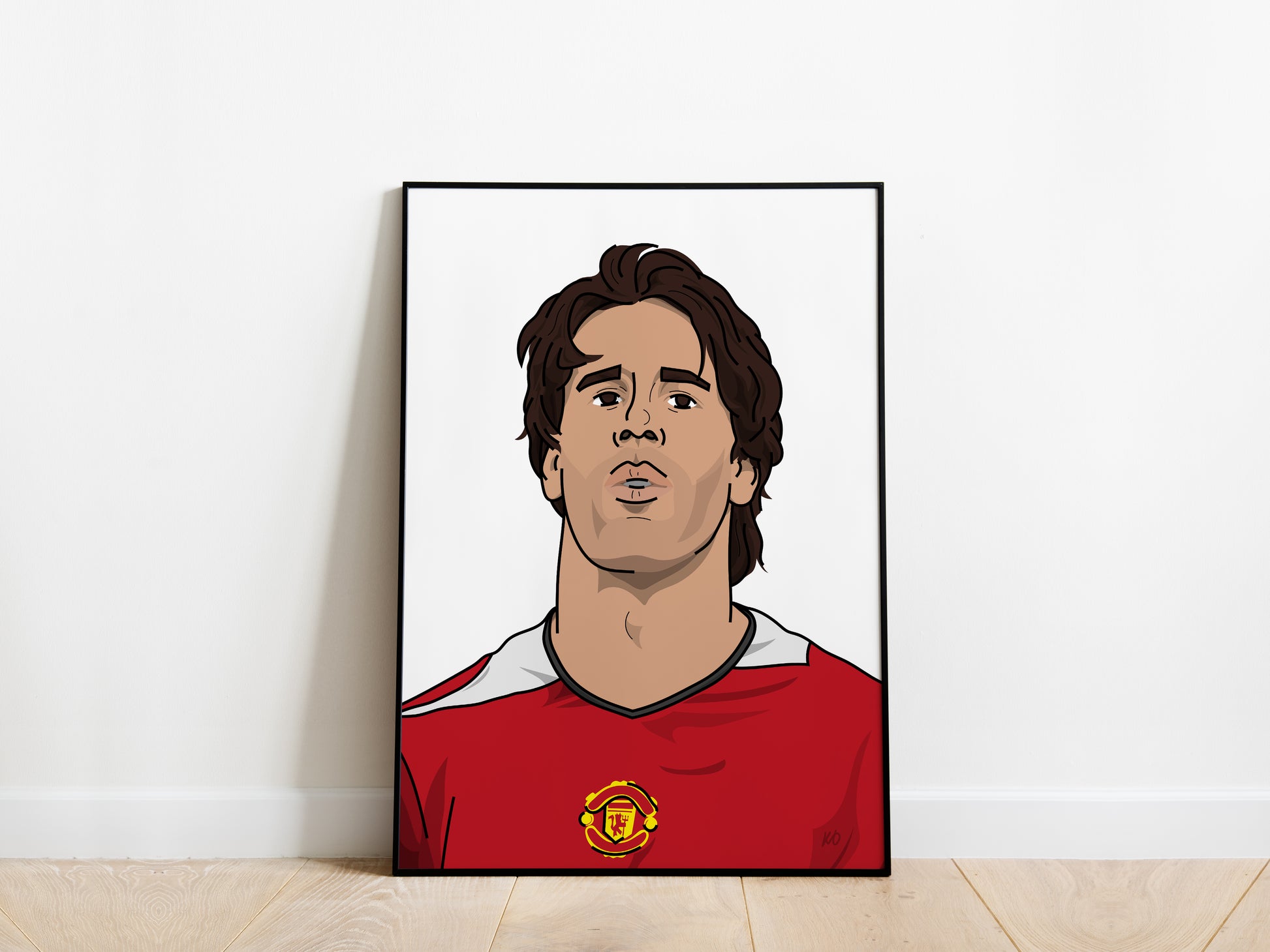 Ruud van Nistelrooy Portrait Manchester United Poster - KDDesigns6