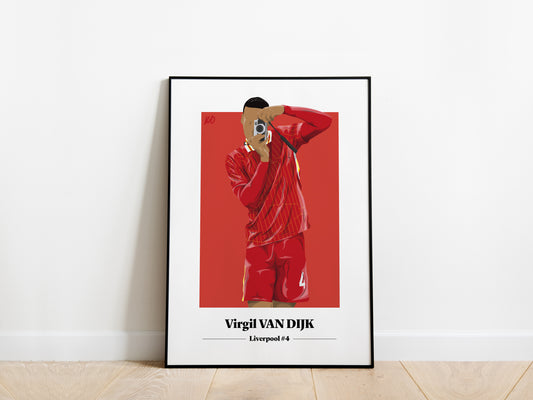 Virgil Van Dijk Photo Liverpool Poster - KDDesigns6