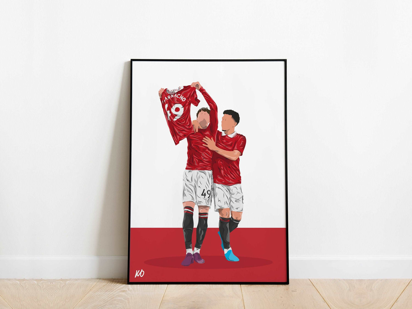 Alejandro Garnacho, Lisandro Martinez Manchester United Poster KDDesigns6