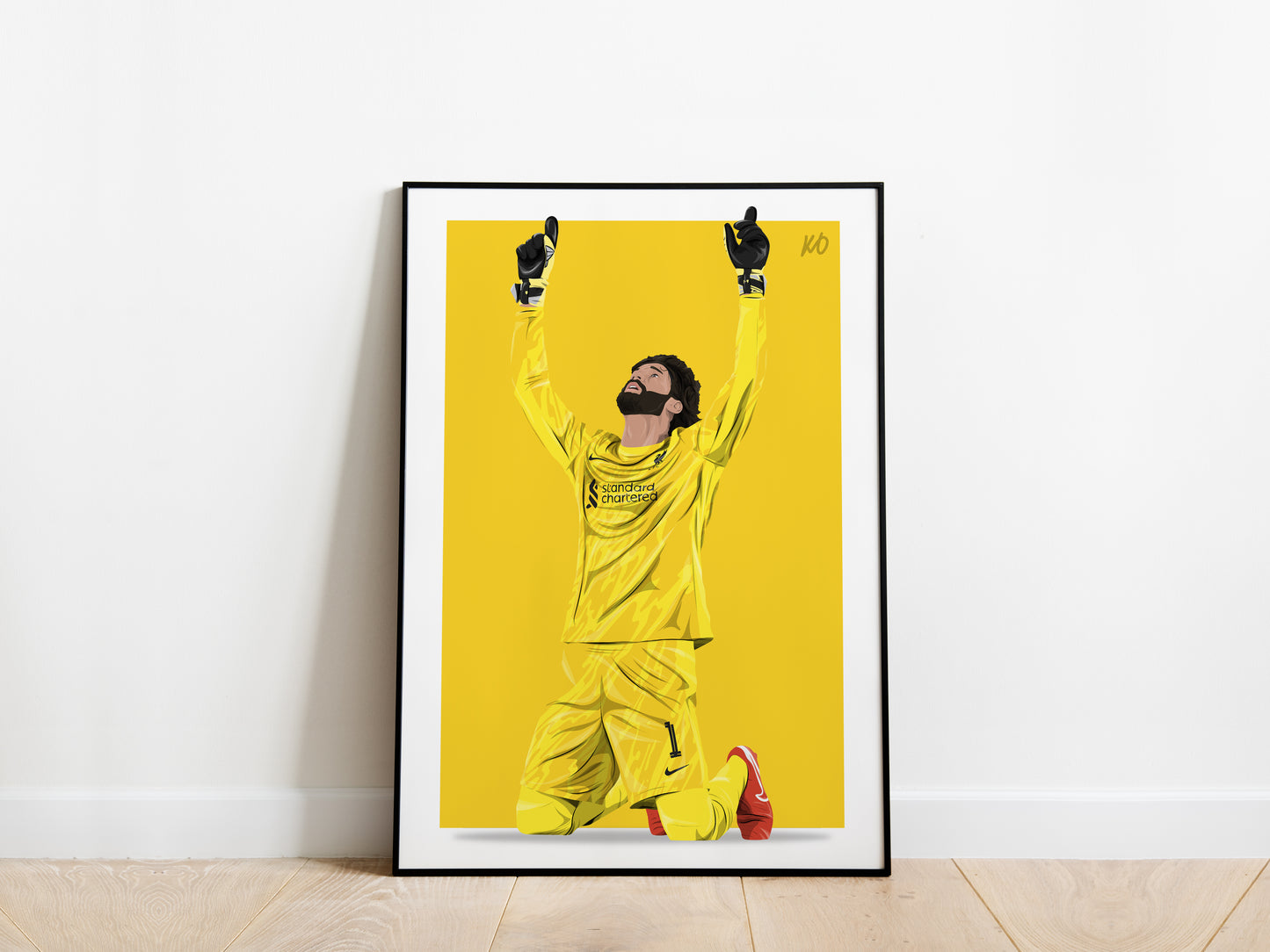 Alisson Becker Celebration Liverpool Poster