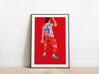 Julian Alvarez Spiderman Celebration Atletico Madrid Poster