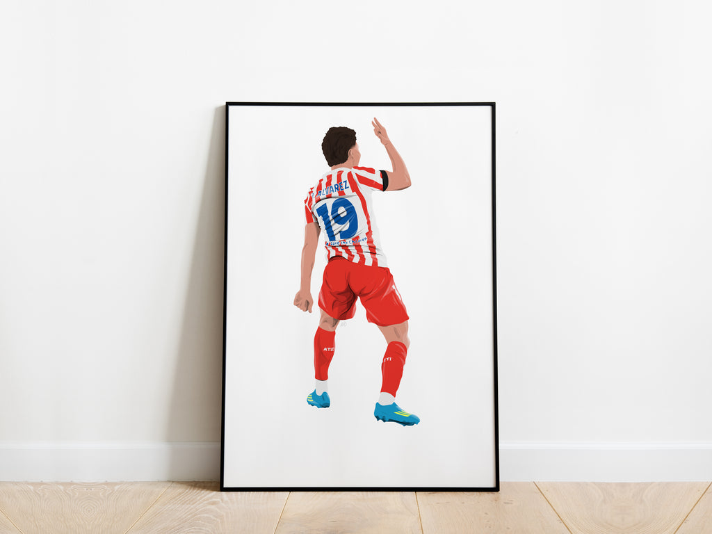 Julian Alvarez Spiderman Celebration Atletico Madrid Poster