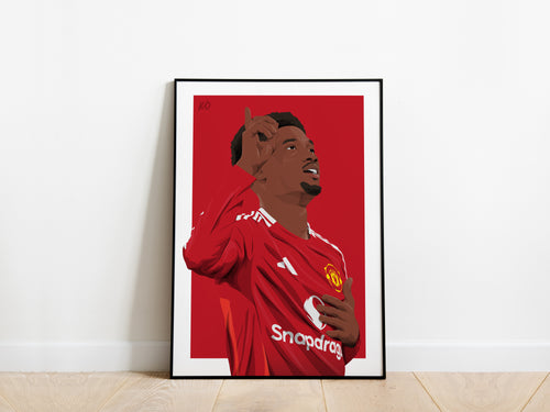 Amad Diallo 'The Diallo Derby' Manchester United Poster - KDDesigns6