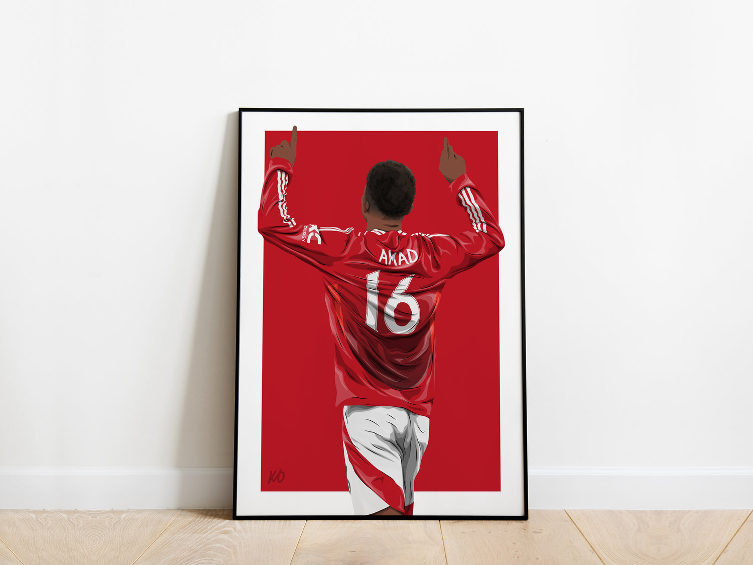 Amad Diallo 24/25 Manchester United Poster - KDDesigns6