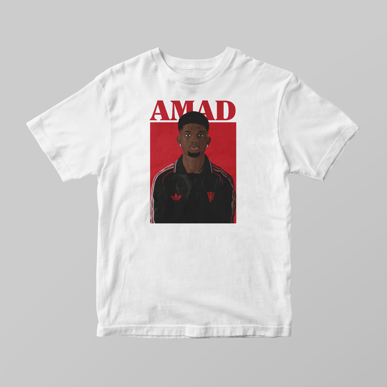 Amad Diallo Manchester United Graphic T-Shirt | Premium Illustrated Tee - KDDesigns6