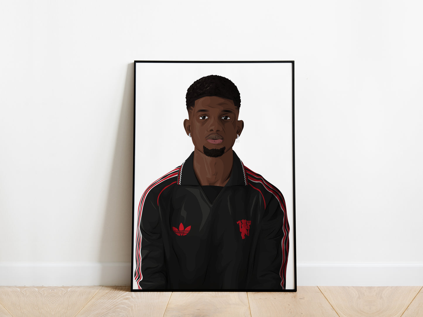 Amad Diallo Portrait Manchester United Poster