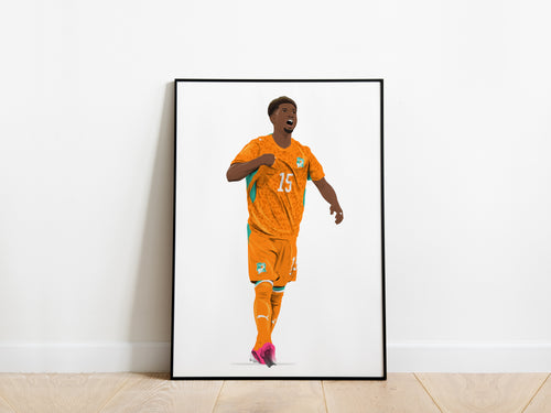 Amad Diallo World Cup 2026 Côte d'Ivoire Poster