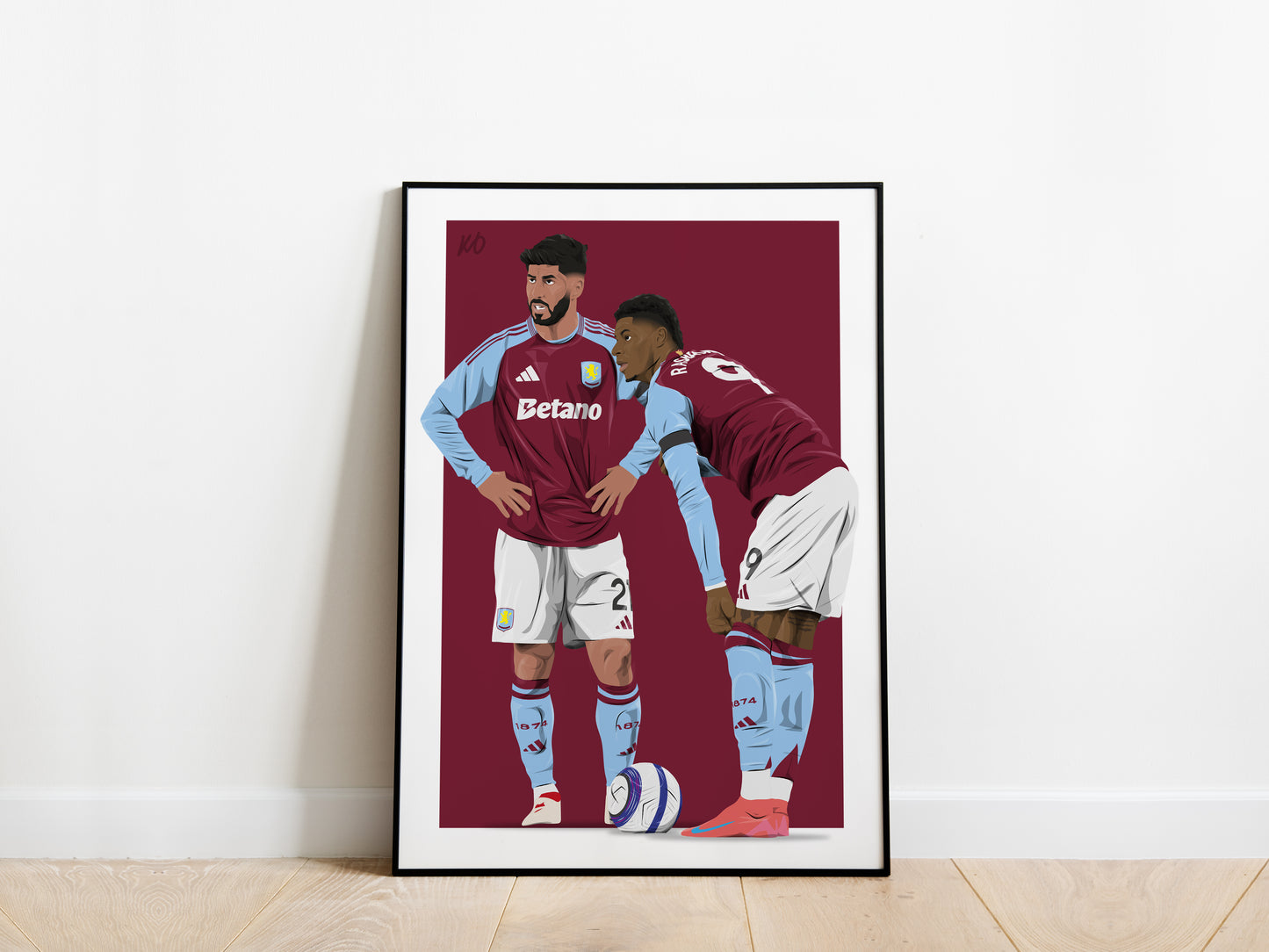 Marco Asensio, Marcus Rashford Aston Villa Poster