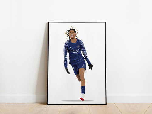 Bradley Barcola PSG Poster - KDDesigns6