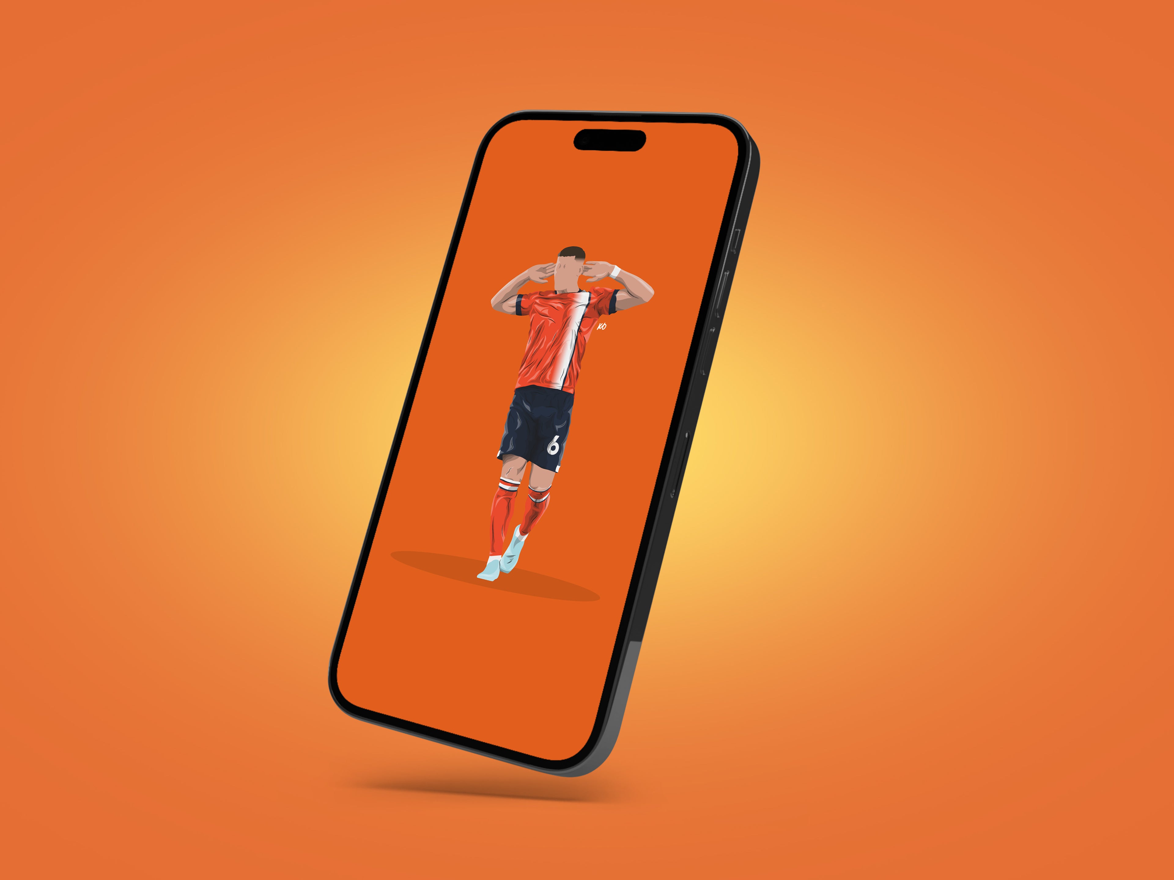 Ross Barkley Luton Town Wallpaper - KDDesigns6