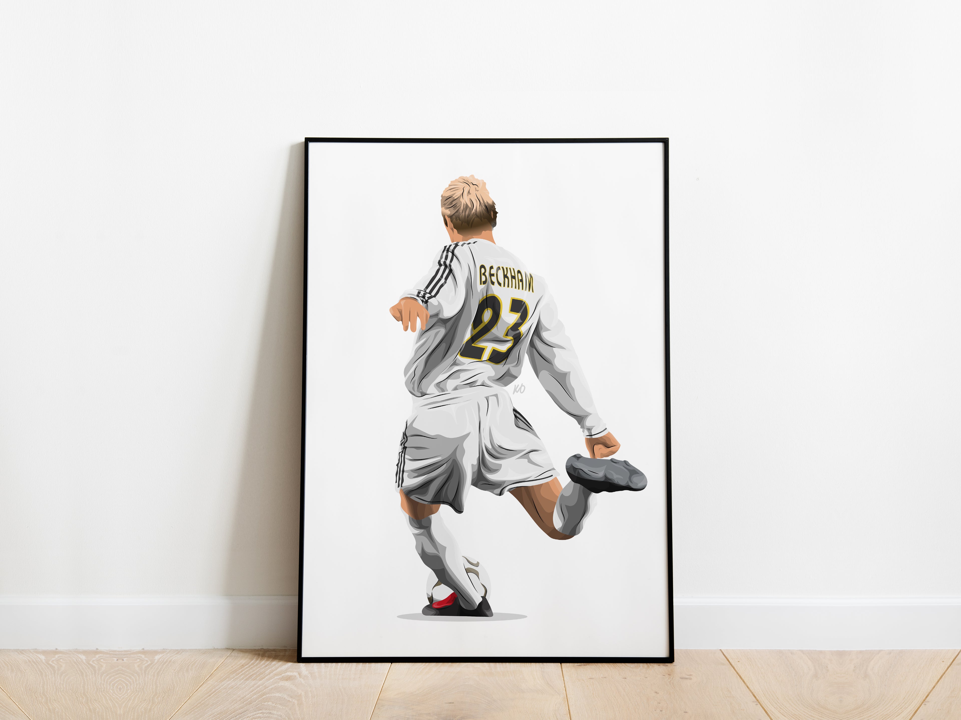 David Beckham Real Madrid Poster - KDDesigns6