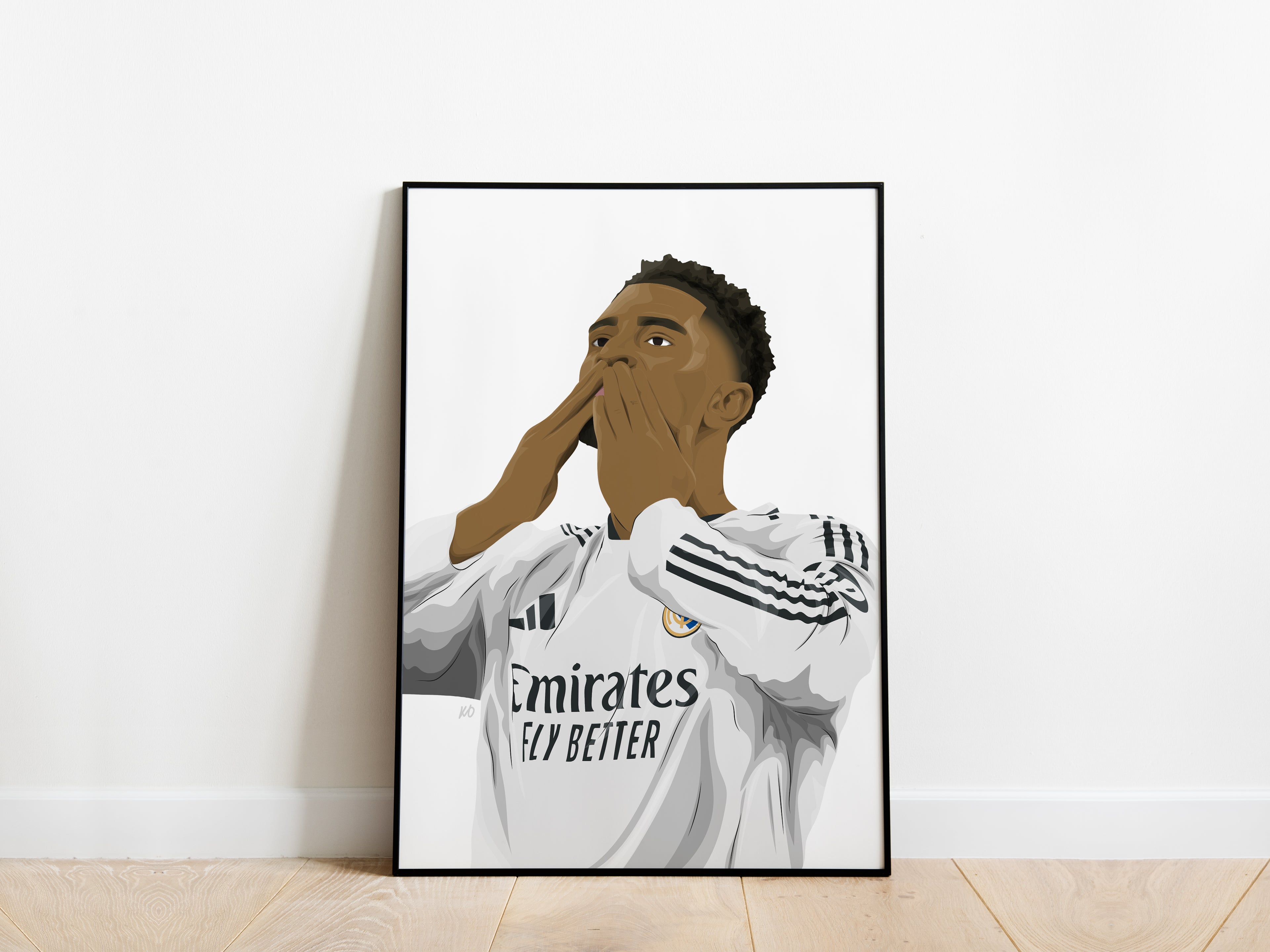 Jude Bellingham 24/25 Portrait Real Madrid Poster - KDDesigns6
