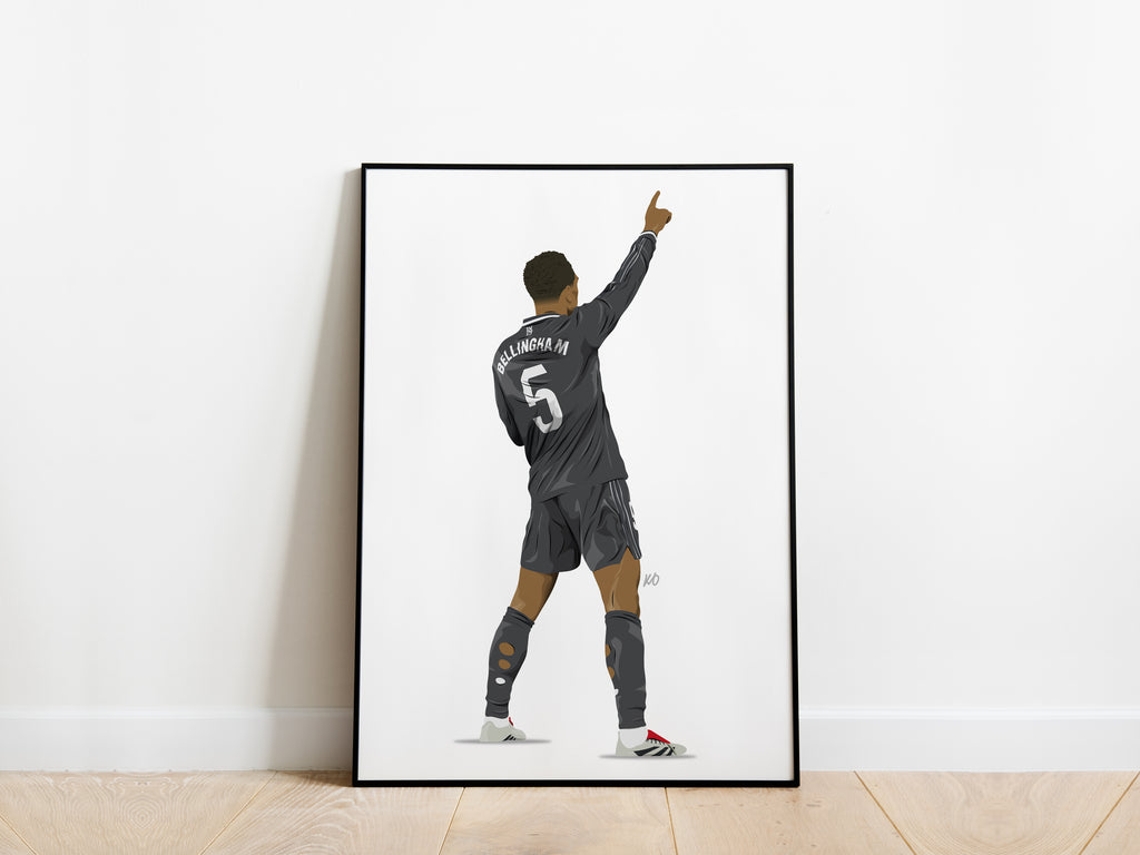 Jude Bellingham 24/25 Celebration Real Madrid Poster - KDDesigns6