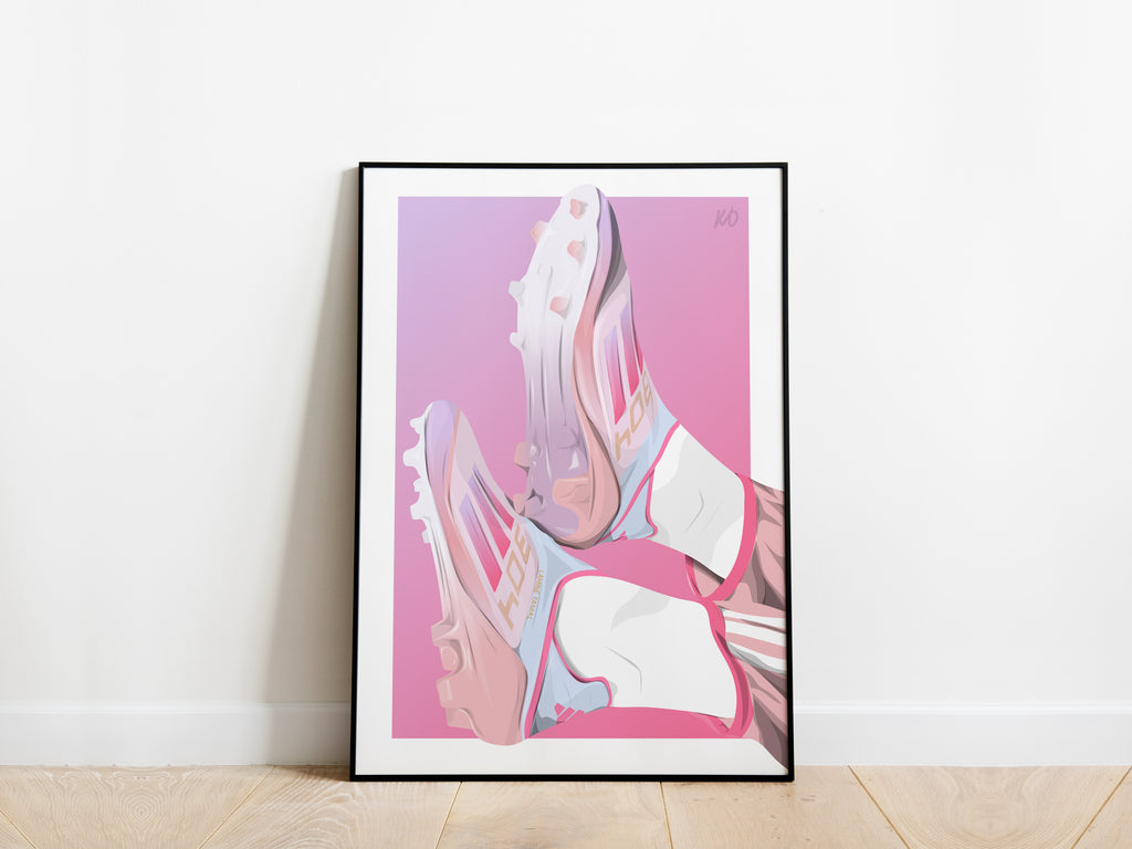 Lamine Yamal Signature Boots F50 LY304 Poster - KDDesigns6