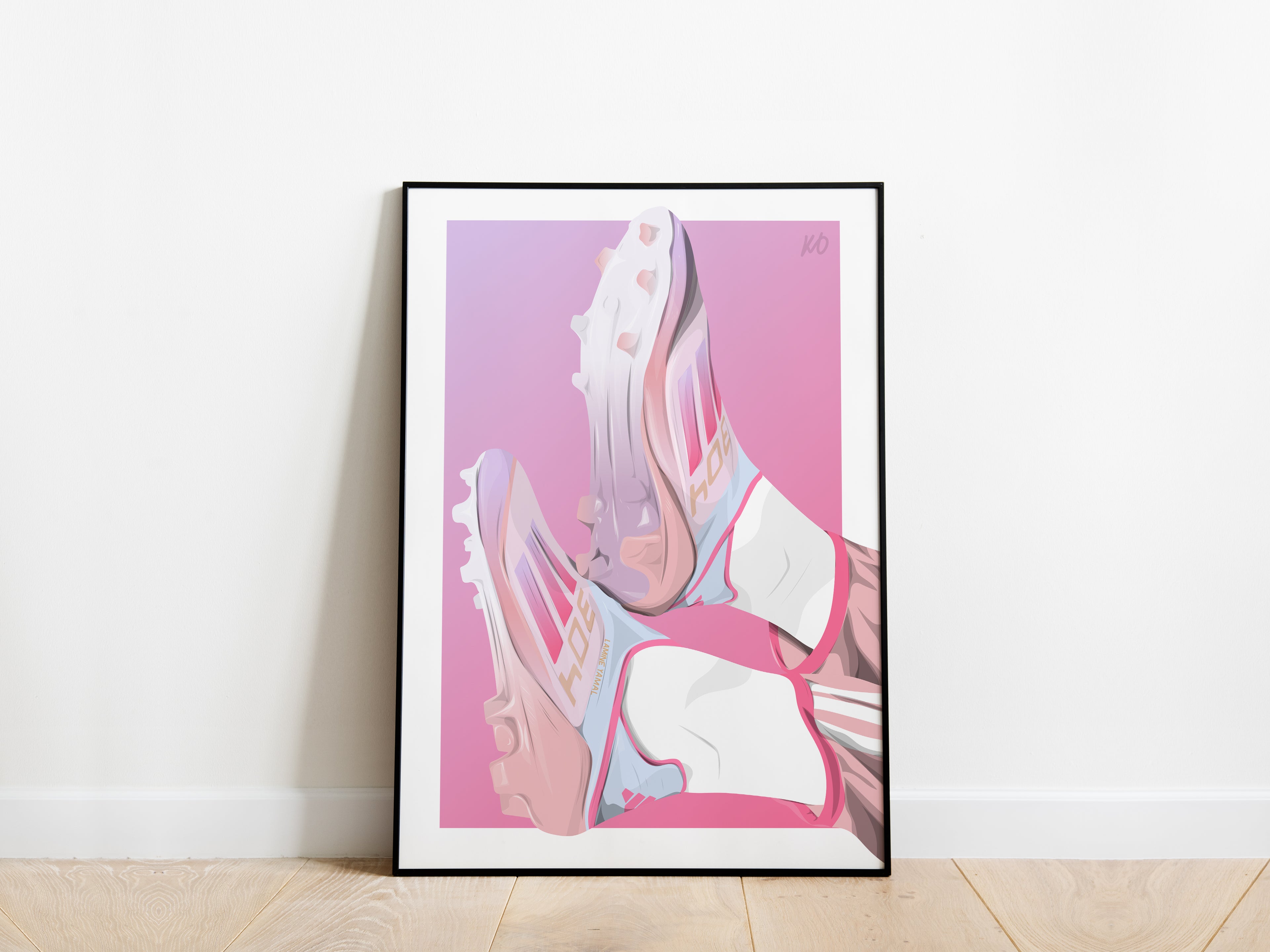 Lamine Yamal Signature Boots F50 LY304 Poster - KDDesigns6