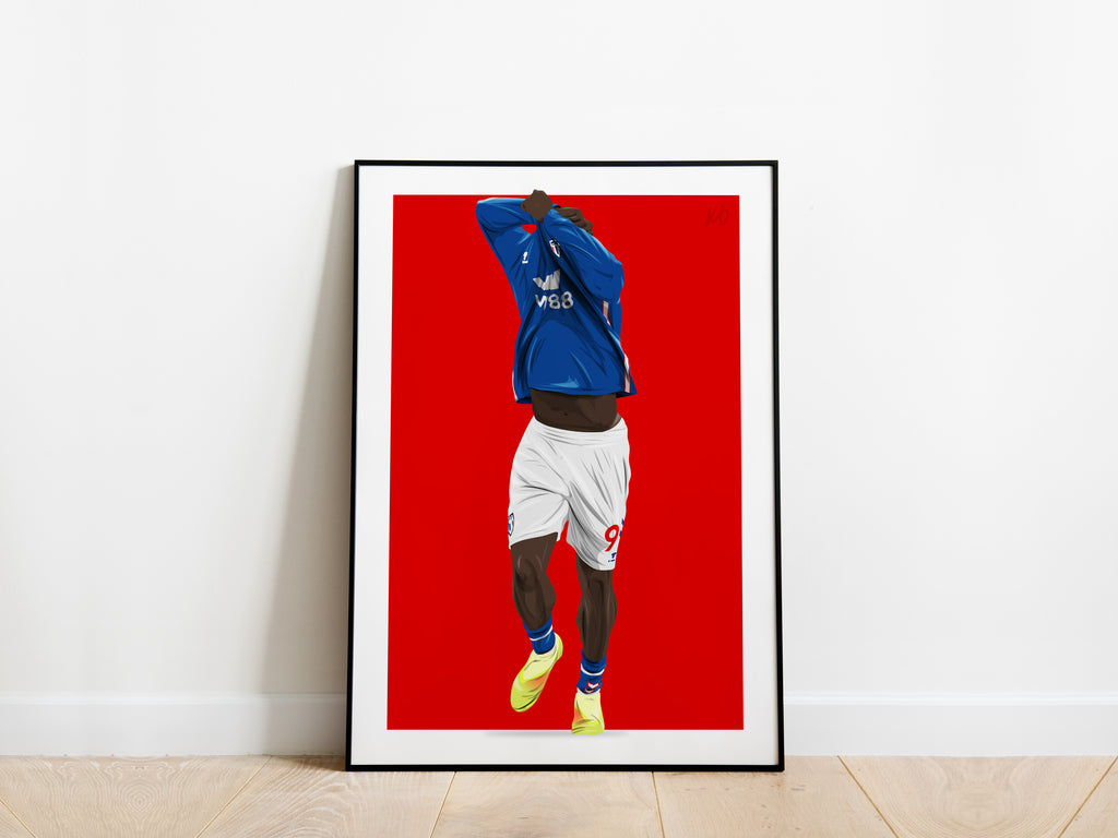 Brian Brobbey Tyne-Wear Derby Sunderland AFC Poster