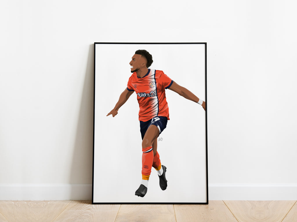 Jacob Brown Luton Town Poster - KDDesigns6