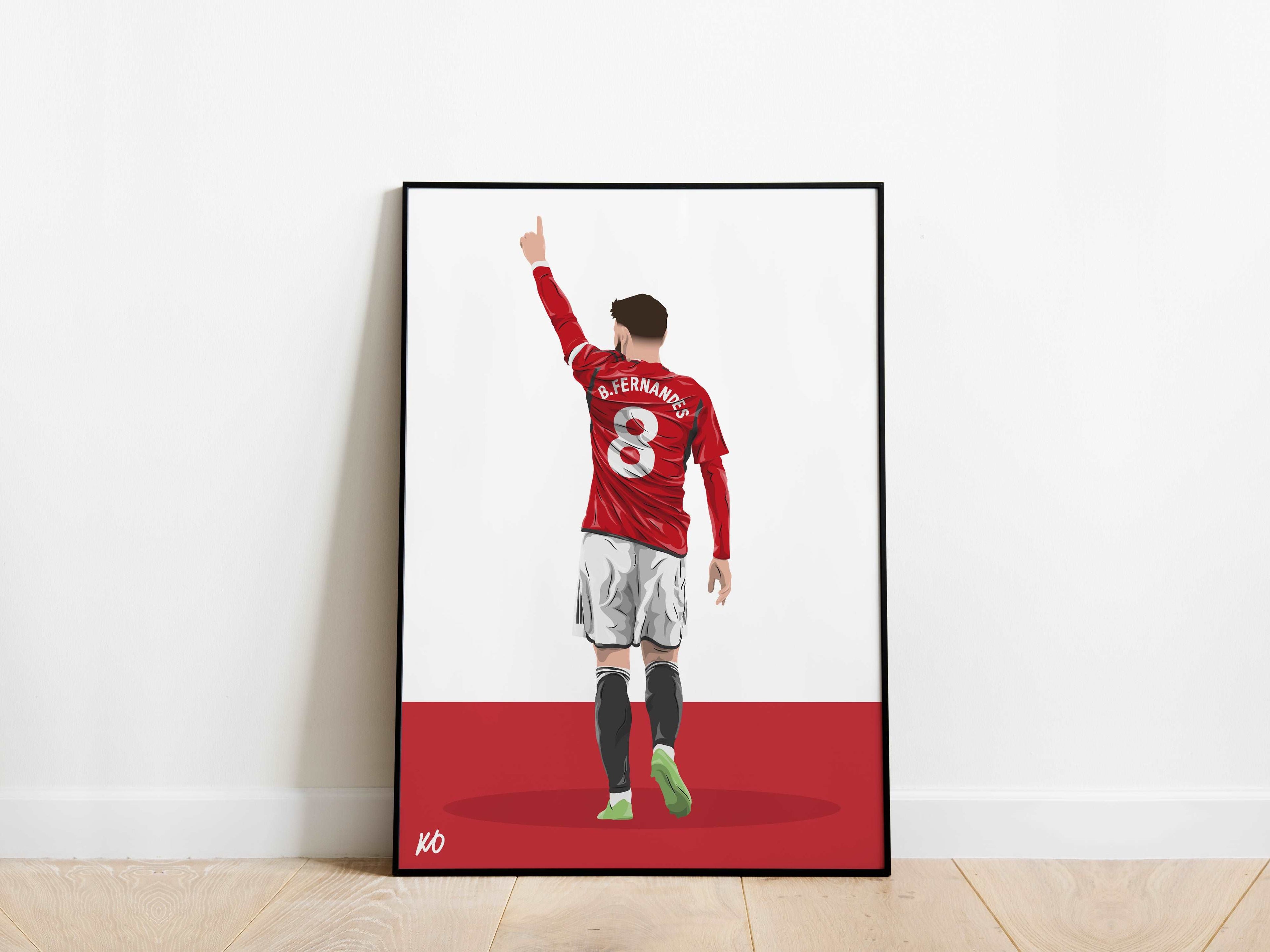 Bruno Fernandes 23/24 Manchester United Poster - KDDesigns6