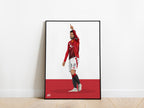 Bruno Fernandes 24/25 Manchester United Poster - KDDesigns6