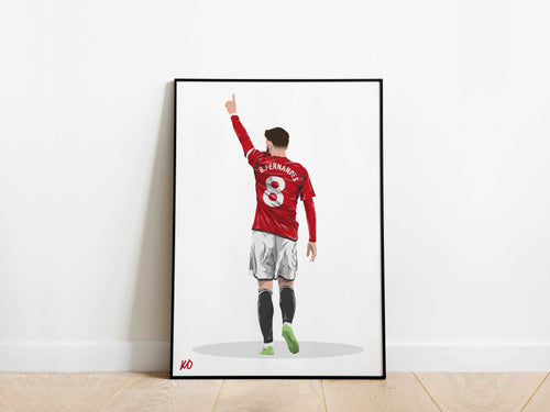 Bruno Fernandes 23/24 Manchester United Poster - KDDesigns6