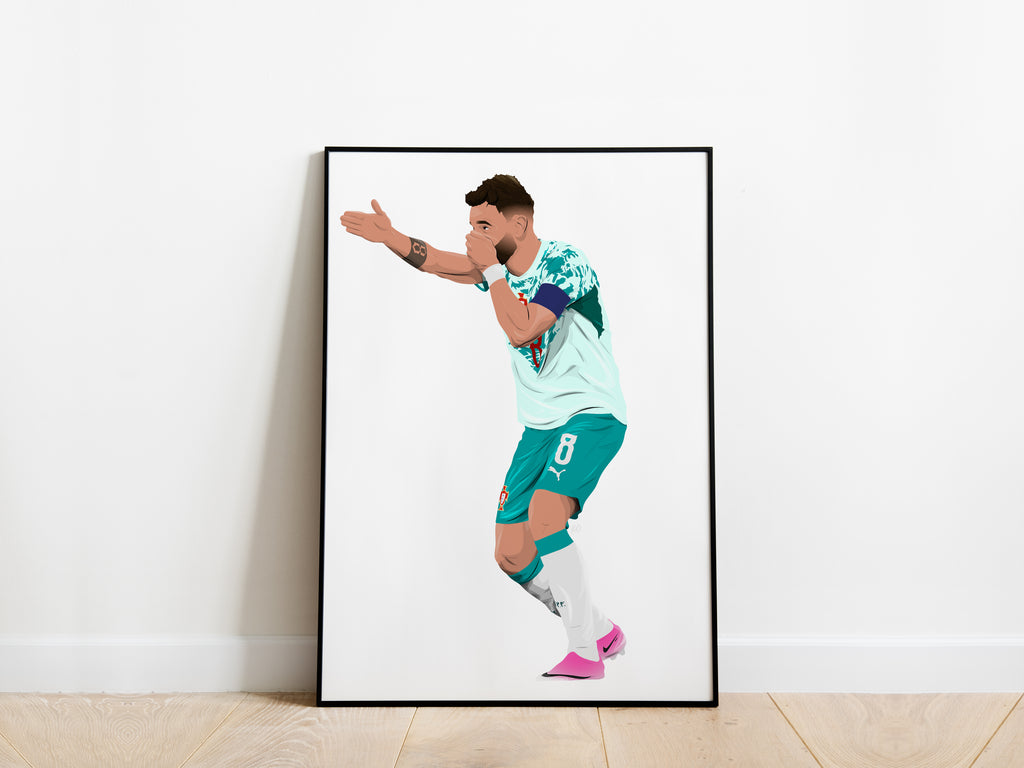 Bruno Fernandes 2026 Portugal Poster