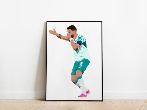 Bruno Fernandes 2026 Portugal Poster