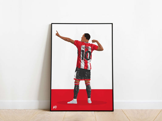 Cameron Archer Sheffield United Poster KDDesigns6