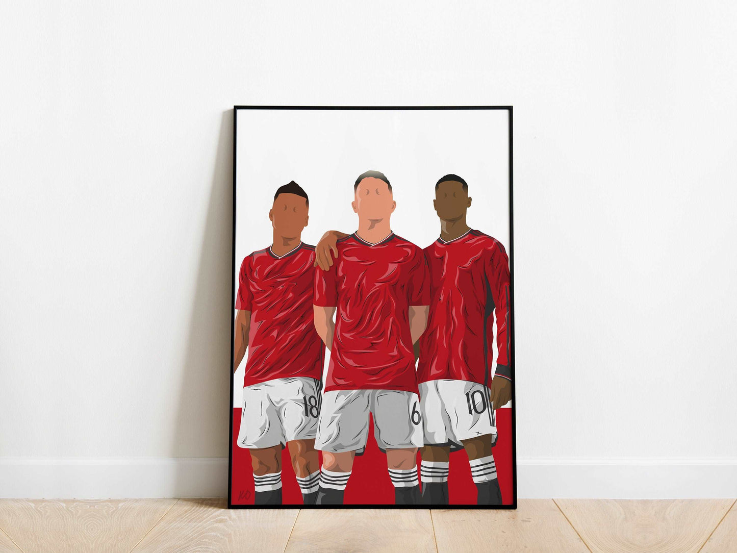 Casemiro, Lisandro Martinez & Marcus Rashford Manchester United Poster KDDesigns6