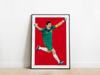 Iker Casillas 2010 World Cup Final Celebration Spain Poster