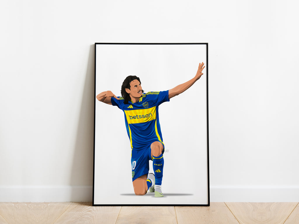 Edinson Cavani Boca Juniors Poster - KDDesigns6