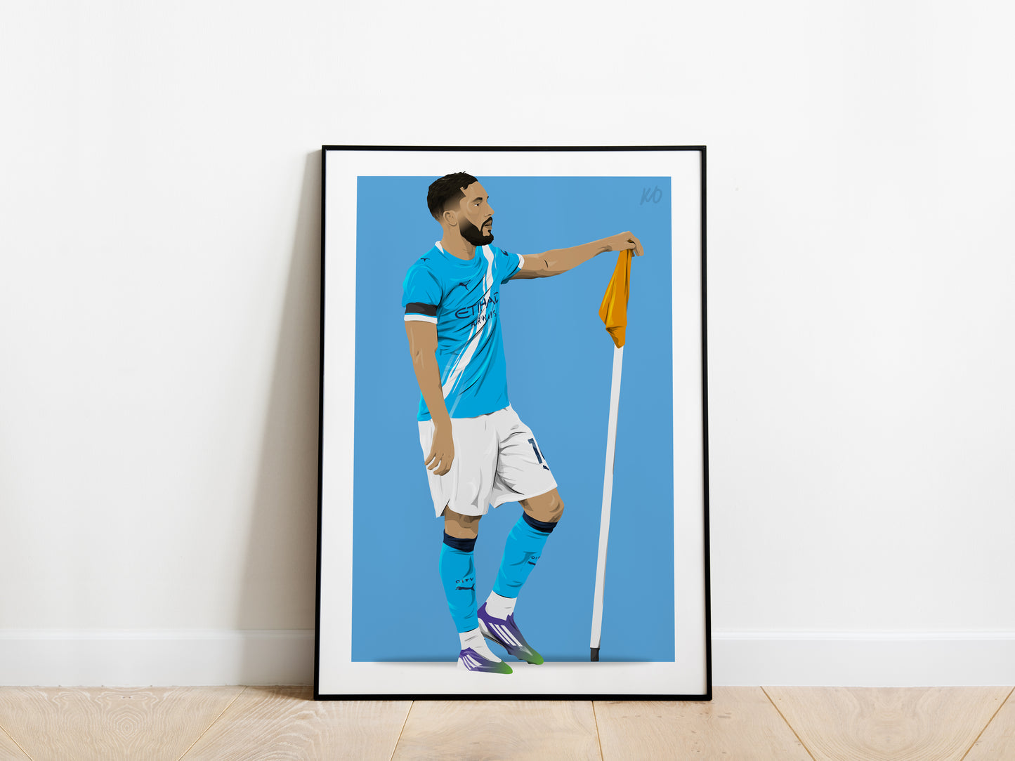 Rayan Cherki Celebration Man City Poster - KDDesigns6