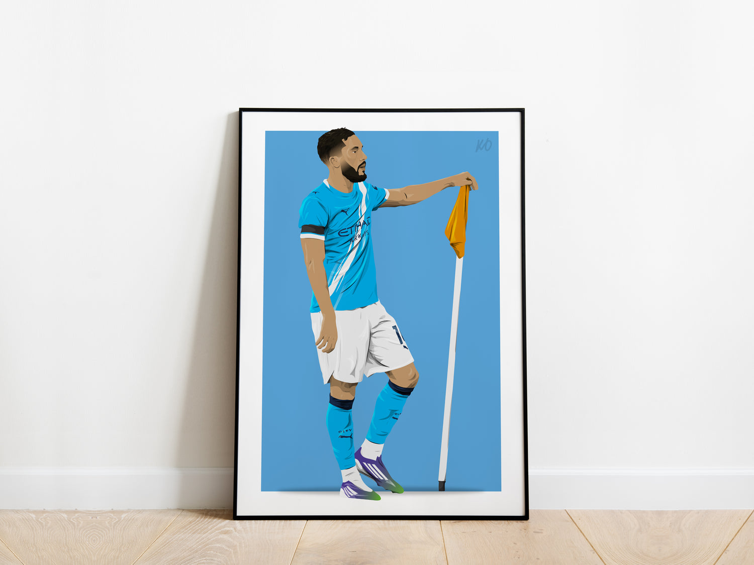 Rayan Cherki Celebration Man City Poster - KDDesigns6