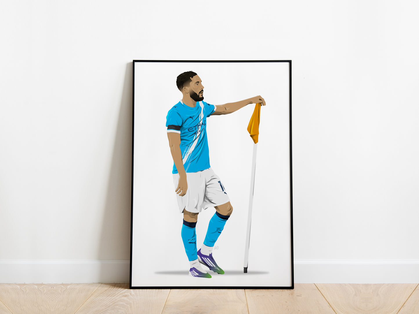 Rayan Cherki Celebration Man City Poster - KDDesigns6