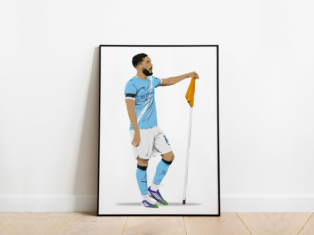 Rayan Cherki Celebration Man City Poster - KDDesigns6