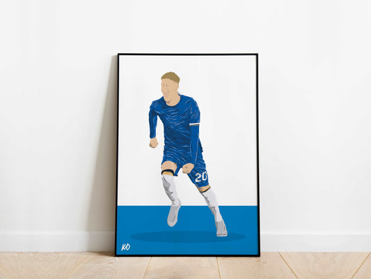 Cole Palmer Chelsea Poster KDDesigns6