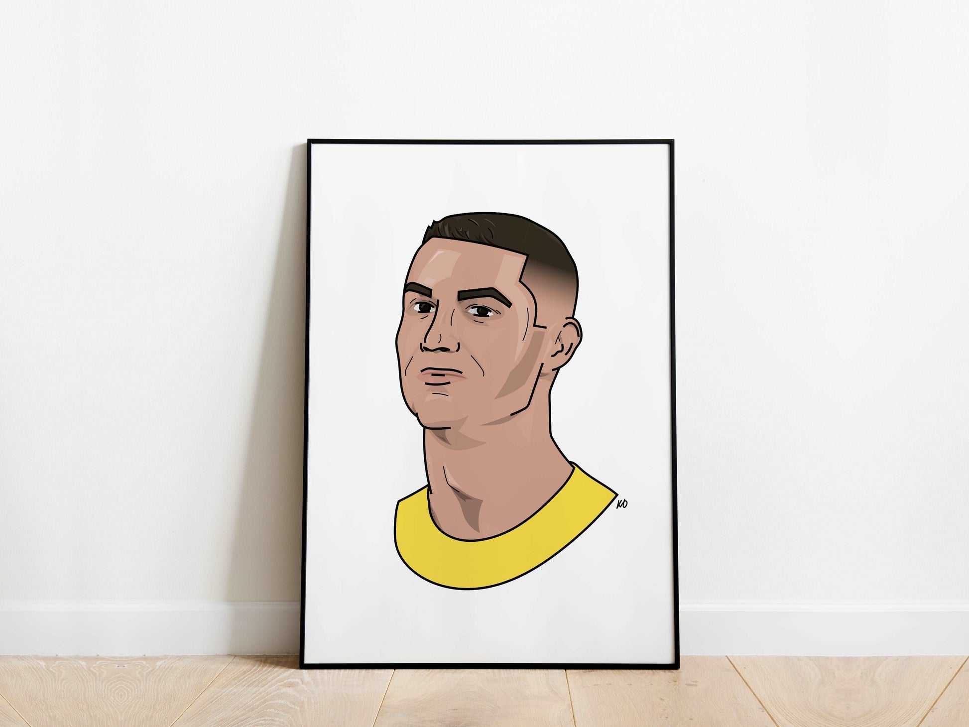 Cristiano Ronaldo Portrait Al-Nassr FC Poster KDDesigns6