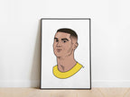 Cristiano Ronaldo Portrait Al-Nassr FC Poster - KDDesigns6
