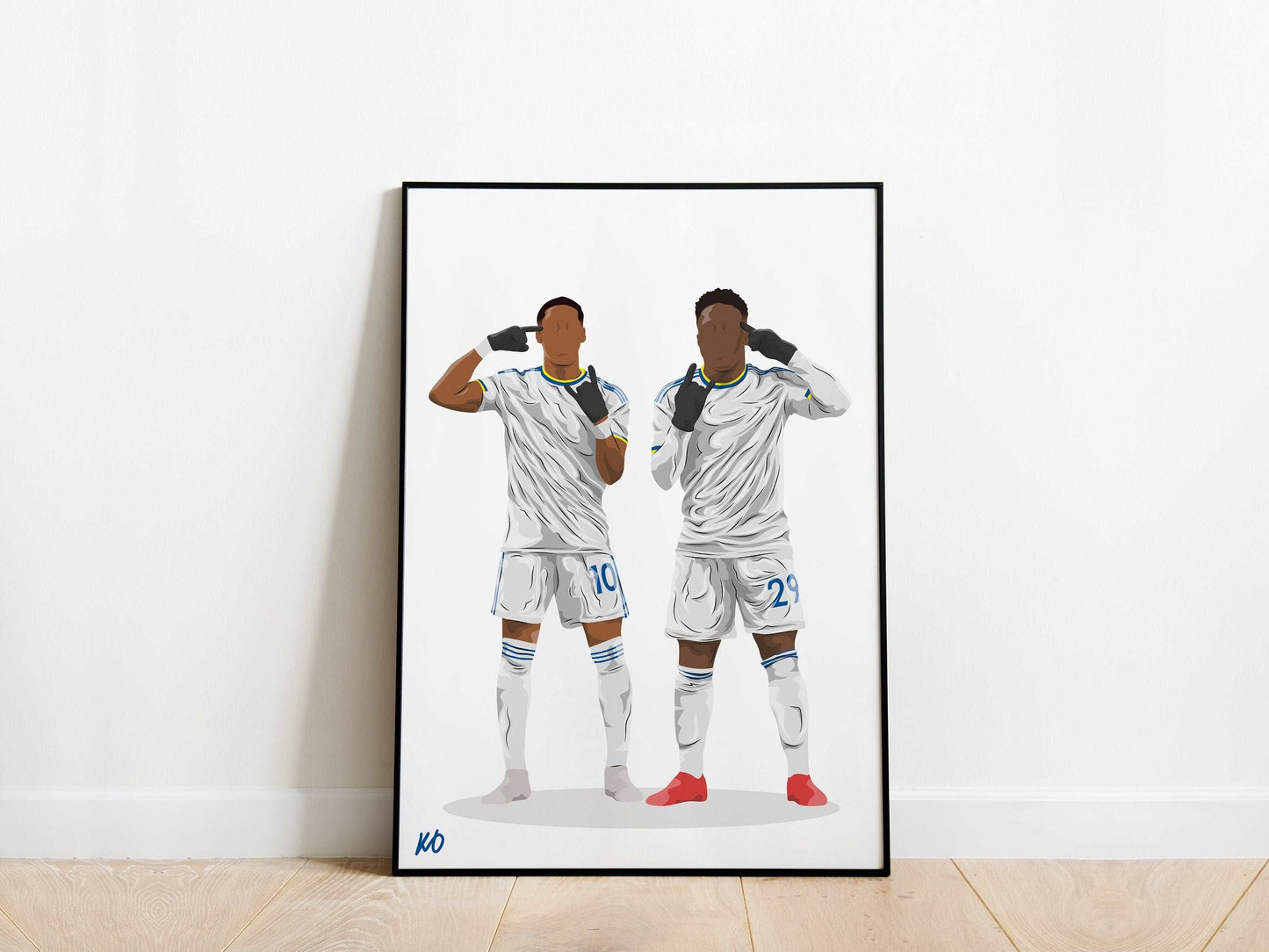 Crysencio Summerville, Wilfried Gnonto Leeds United Poster KDDesigns6