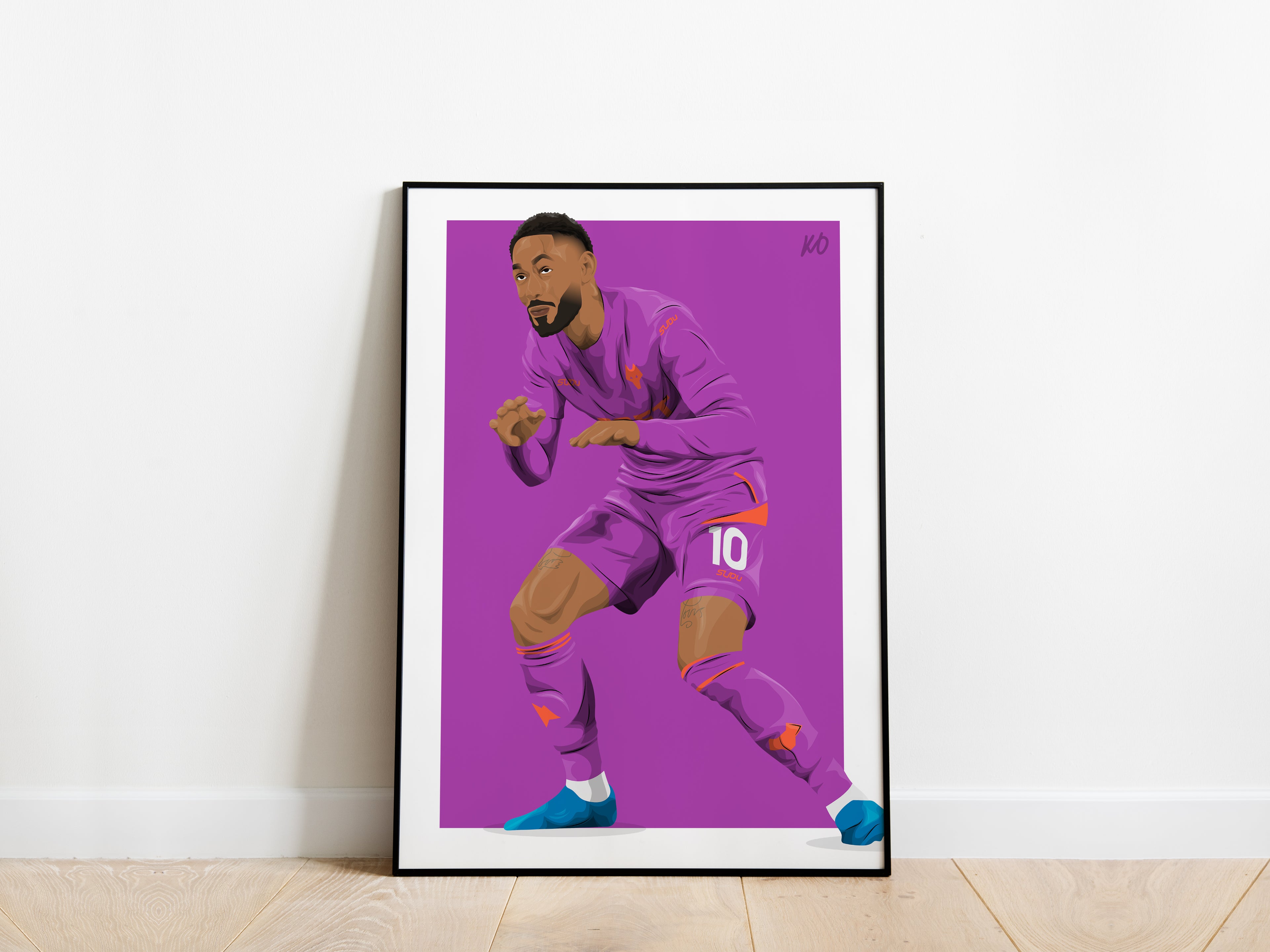 Matheus Cunha Celebration Wolves Poster - KDDesigns6