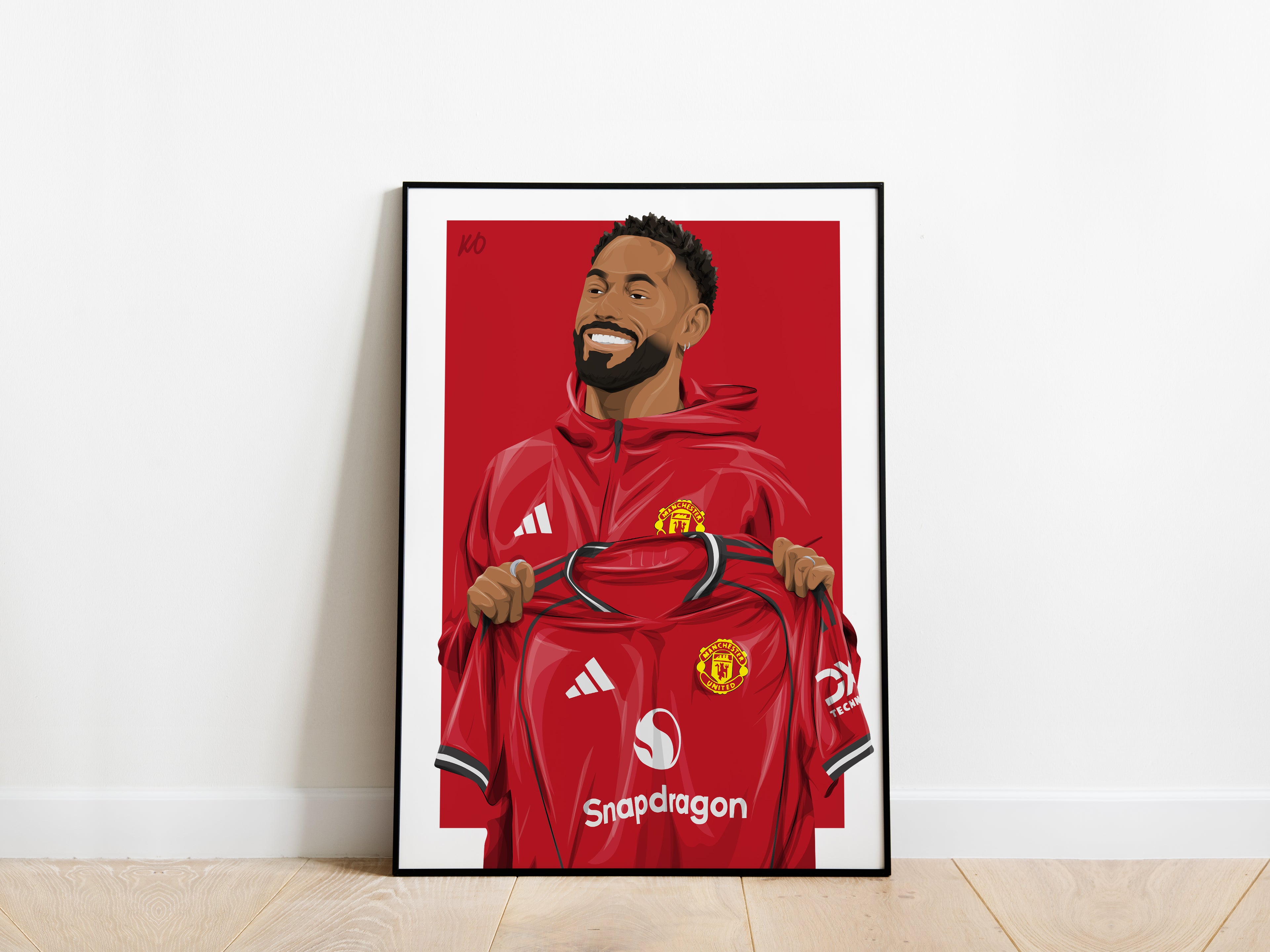 Matheus Cunha Manchester United Poster - KDDesigns6