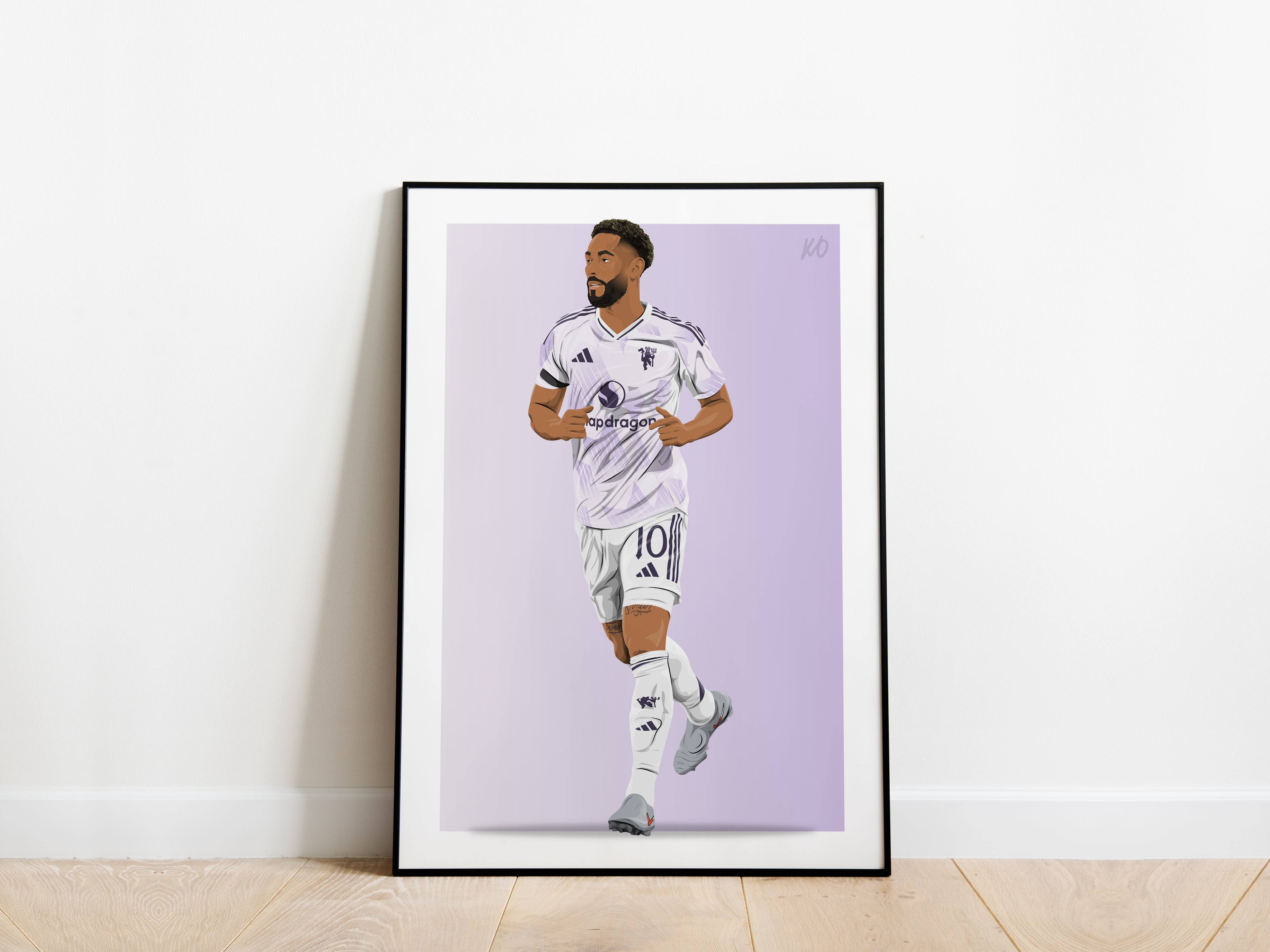 Matheus Cunha Manchester United Debut Poster - KDDesigns6