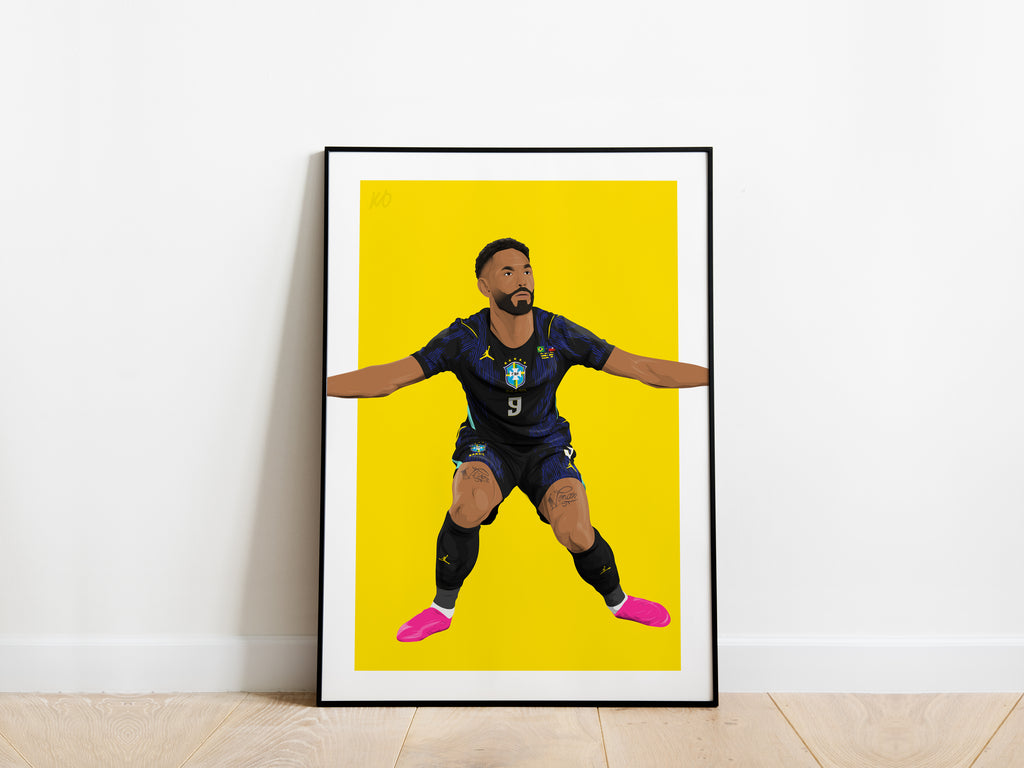 Matheus Cunha World Cup 2026 Brazil Poster