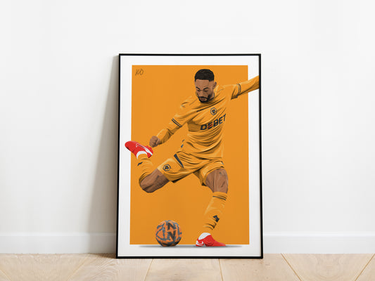 Matheus Cunha 24/25 Wolves Poster