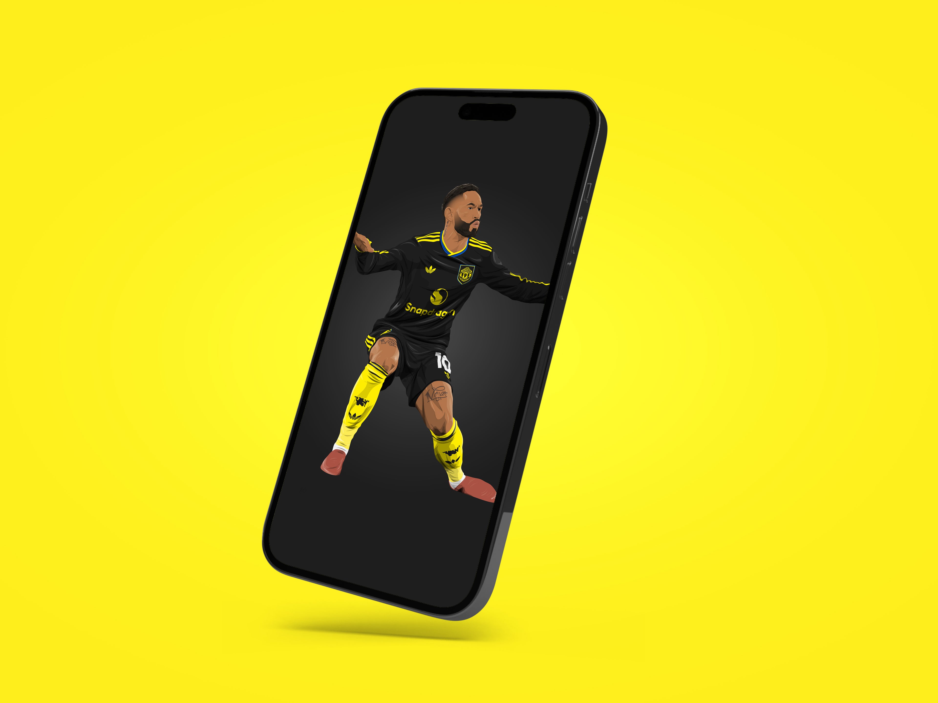 Matheus Cunha Manchester United Phone Wallpaper - Digital Download
