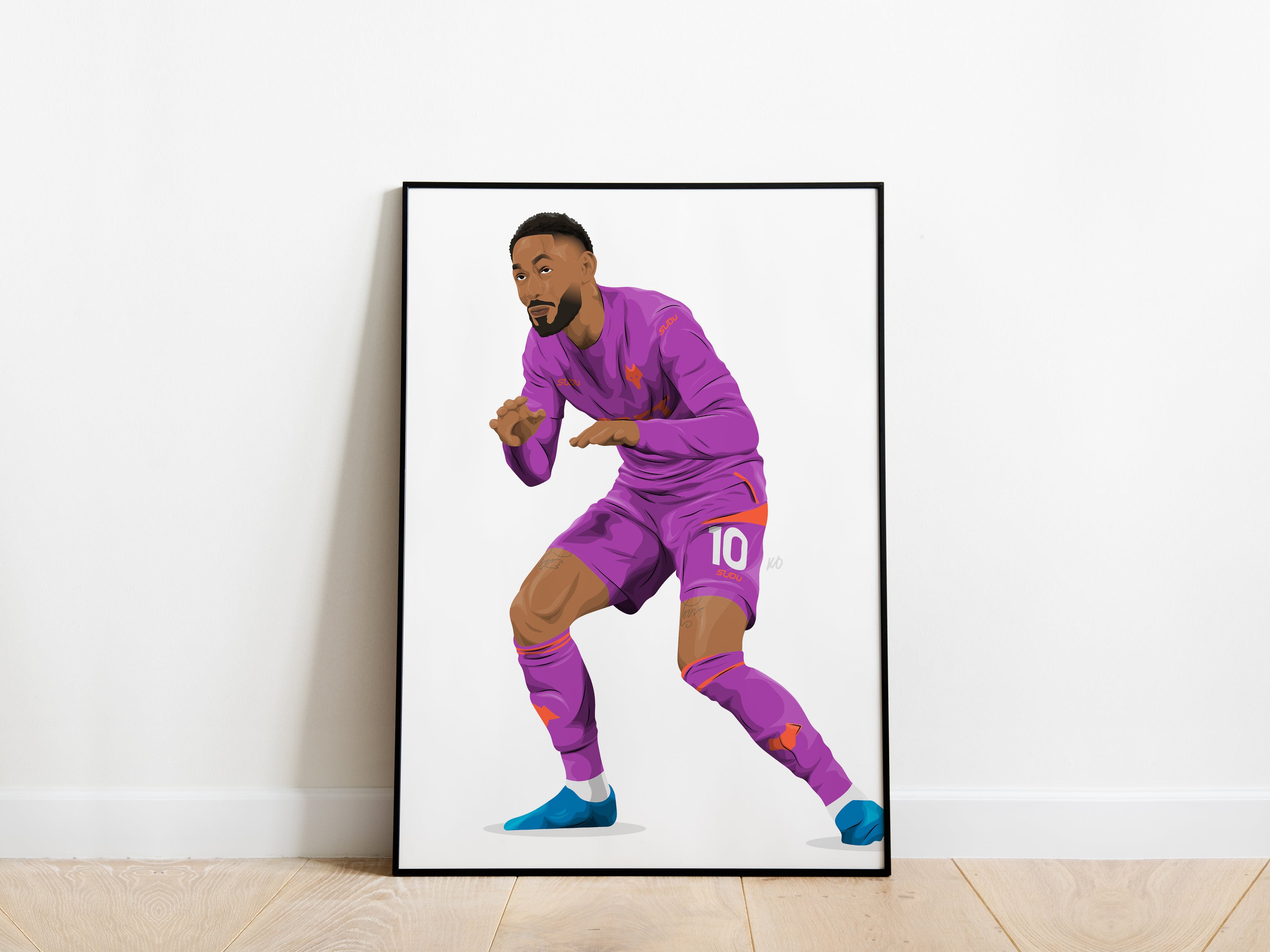 Matheus Cunha Celebration Wolves Poster - KDDesigns6