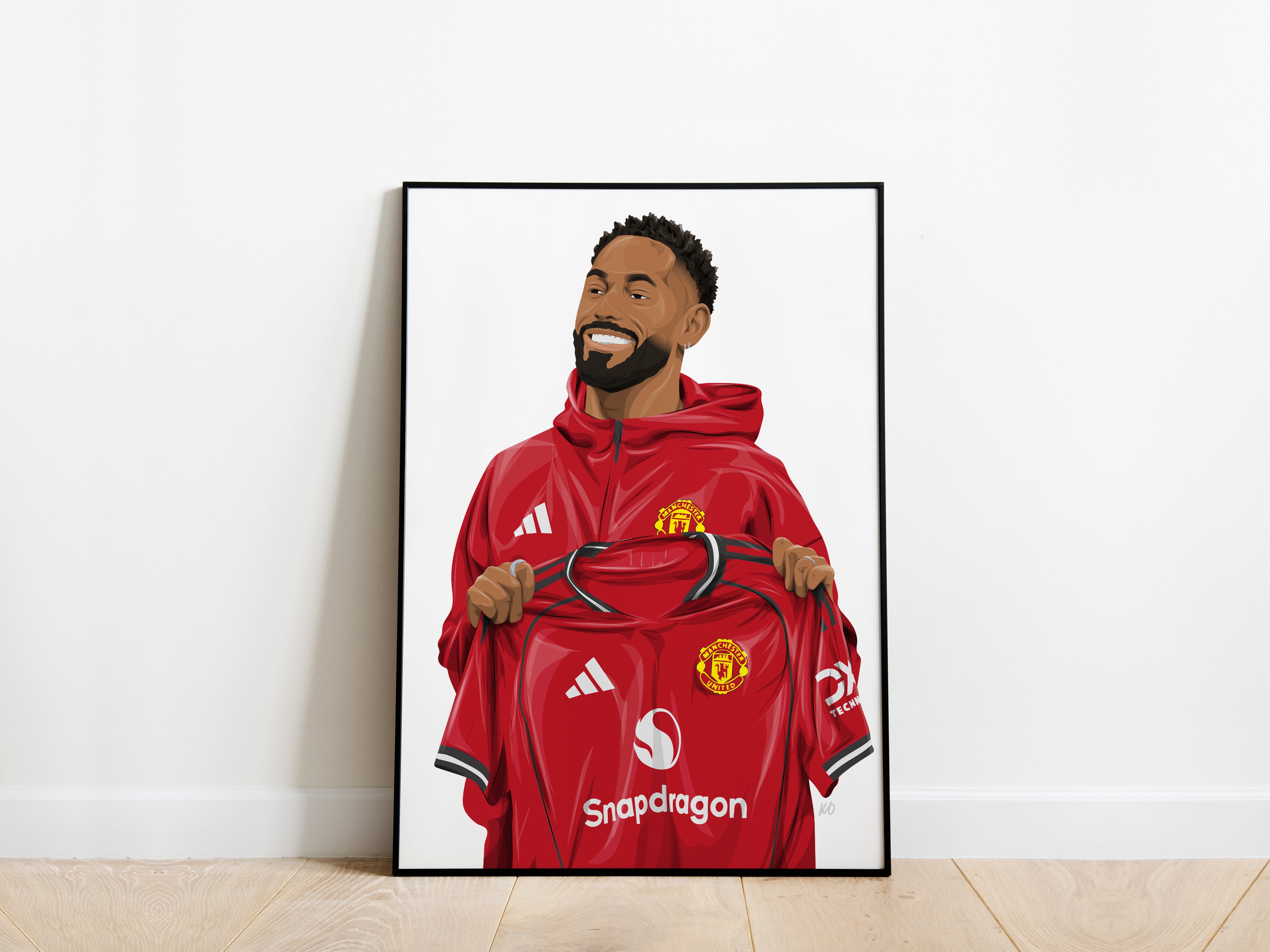 Matheus Cunha Manchester United Poster - KDDesigns6