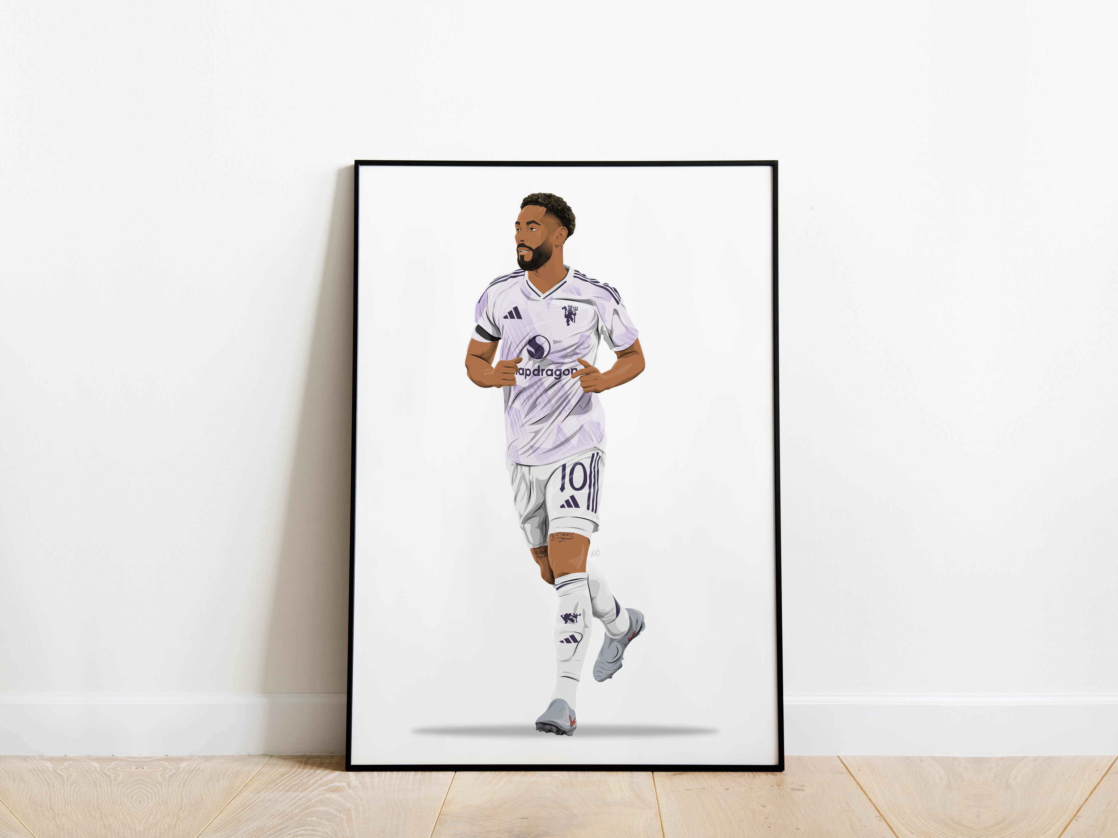 Matheus Cunha Manchester United Debut Poster - KDDesigns6