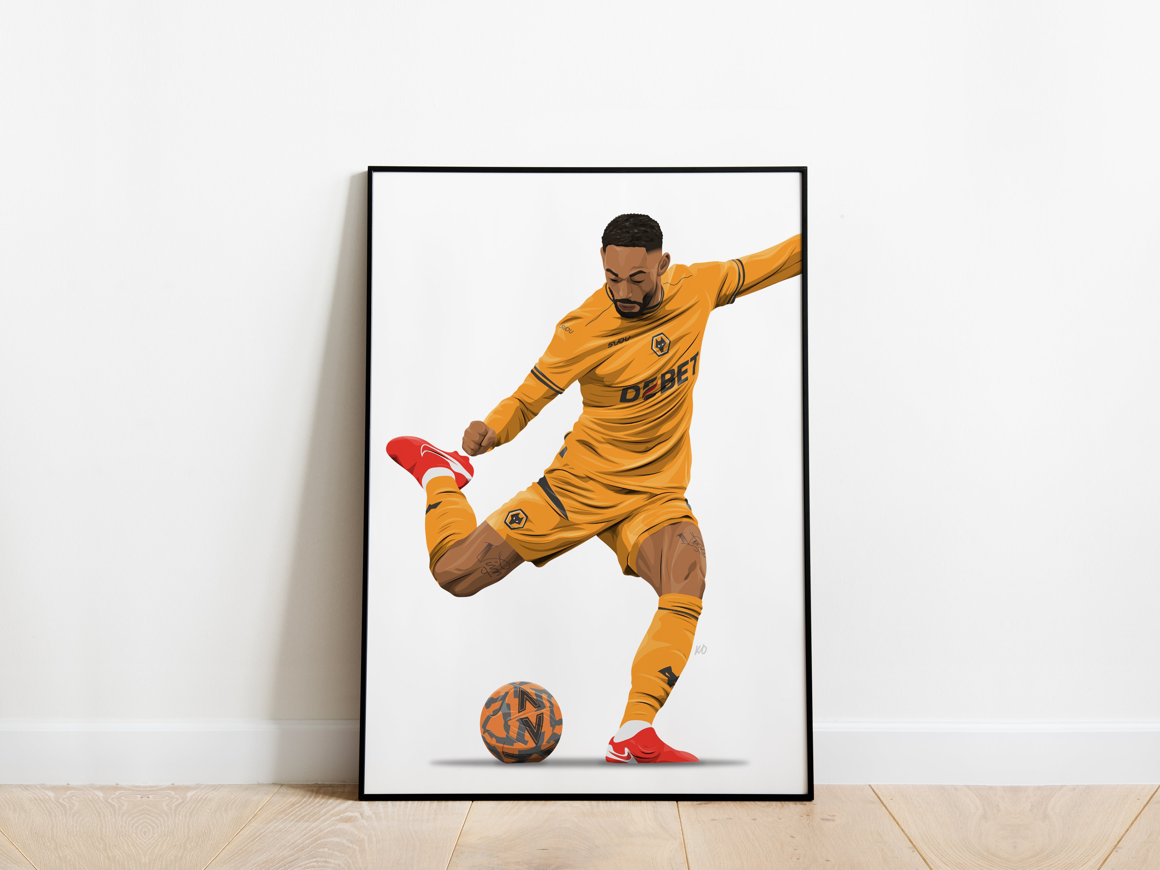 Matheus Cunha 24/25 Wolves Poster - KDDesigns6