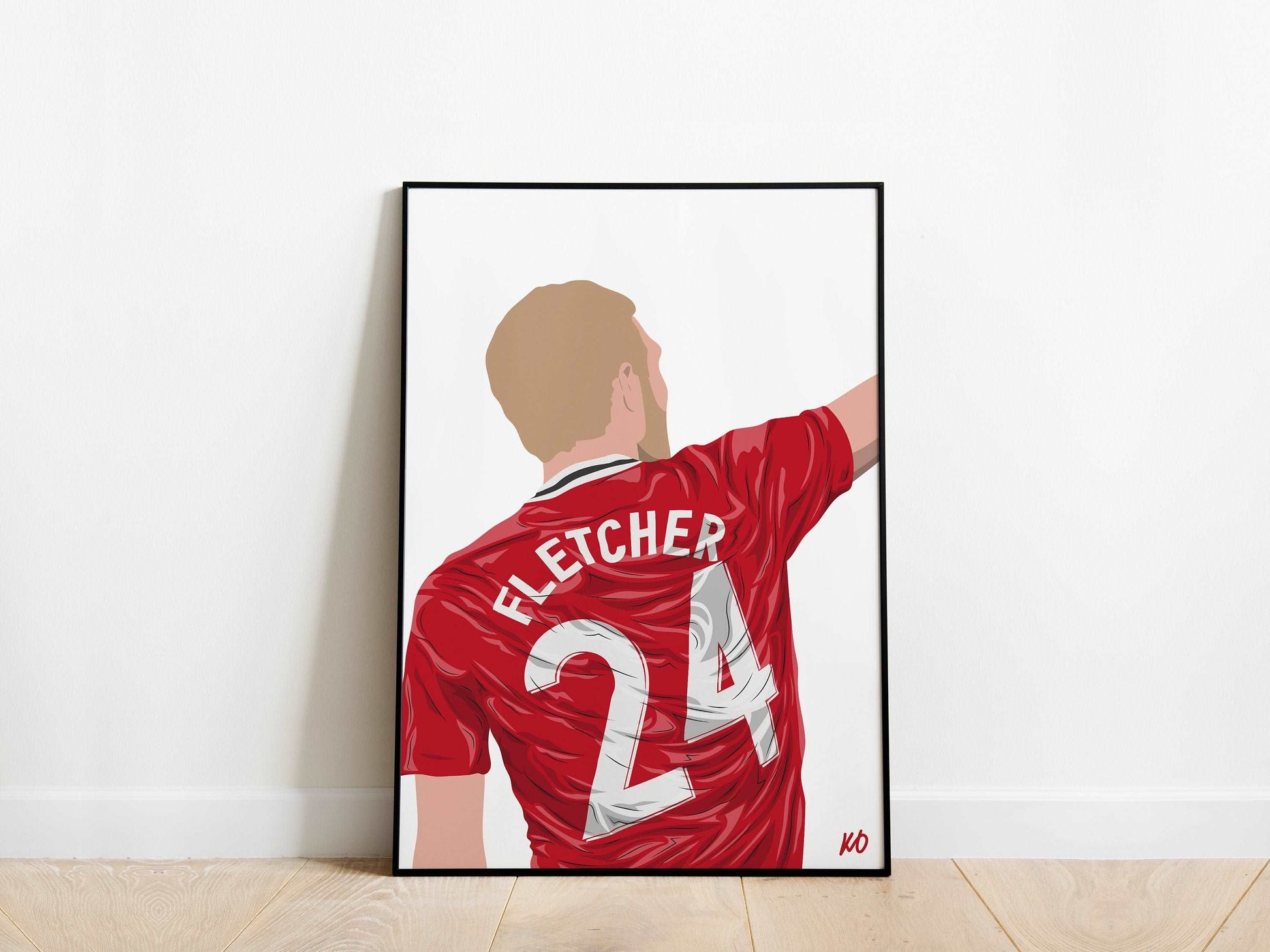 Darren Fletcher Manchester United Poster KDDesigns6