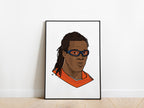 Edgar Davids Portrait Netherlands Poster - KDDesigns6